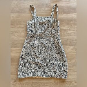 American Eagle Outfitters mini leopard print dress with adjustable straps